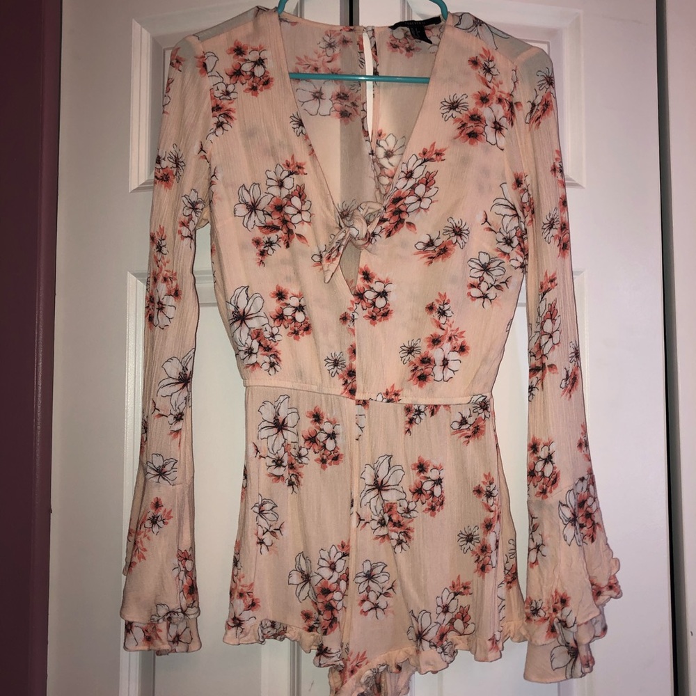Floral Long Sleeve Romper